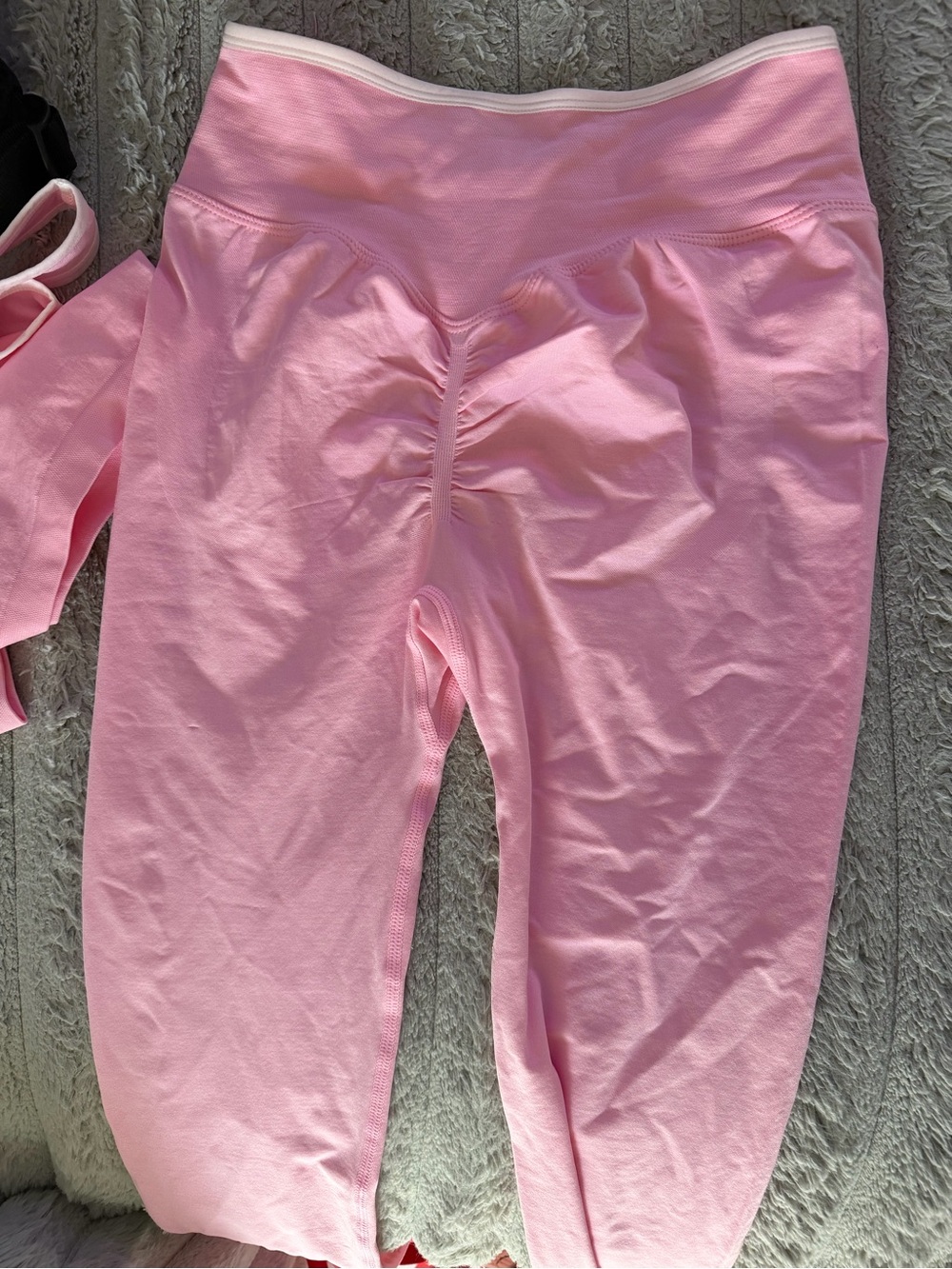 Pink Women's Ribbed Tank & Legging Set - Picture 3 of 8